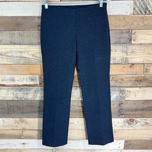 Eileen Fisher Heathered Grey Ponte Knit Pants Straight Leg Size Small